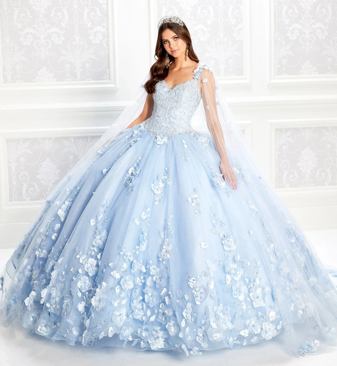 Pink Puffy Quinceañera Ball Gown