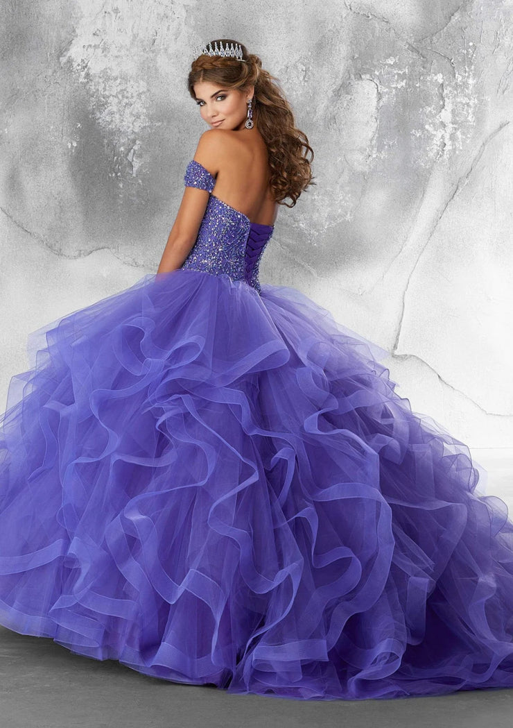 Puffy Beaded Sequins Sweet 16 Quinceanera Dress