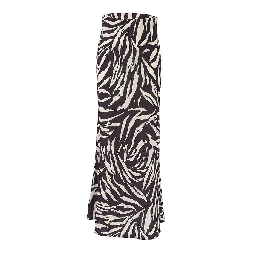 Zebra Stripes A- Line Skirt