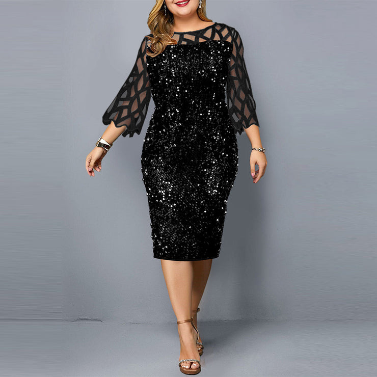 Individual Sequin Design Women's Dress