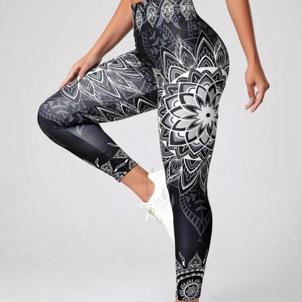 Ink Printing Yoga Leggings