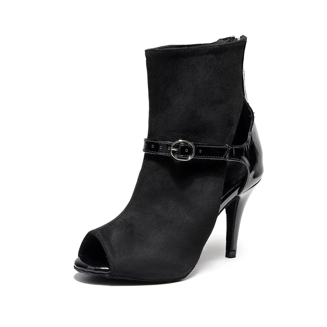 Women's Soft Bottom Black Short Tube High Heels