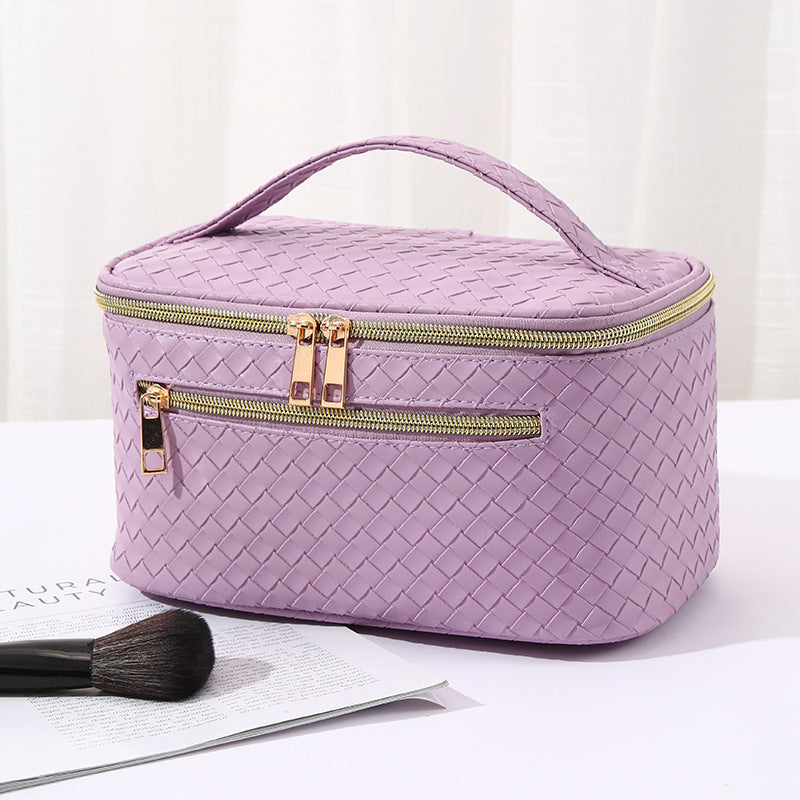 Handheld PU Makeup Bag With Large Capacity