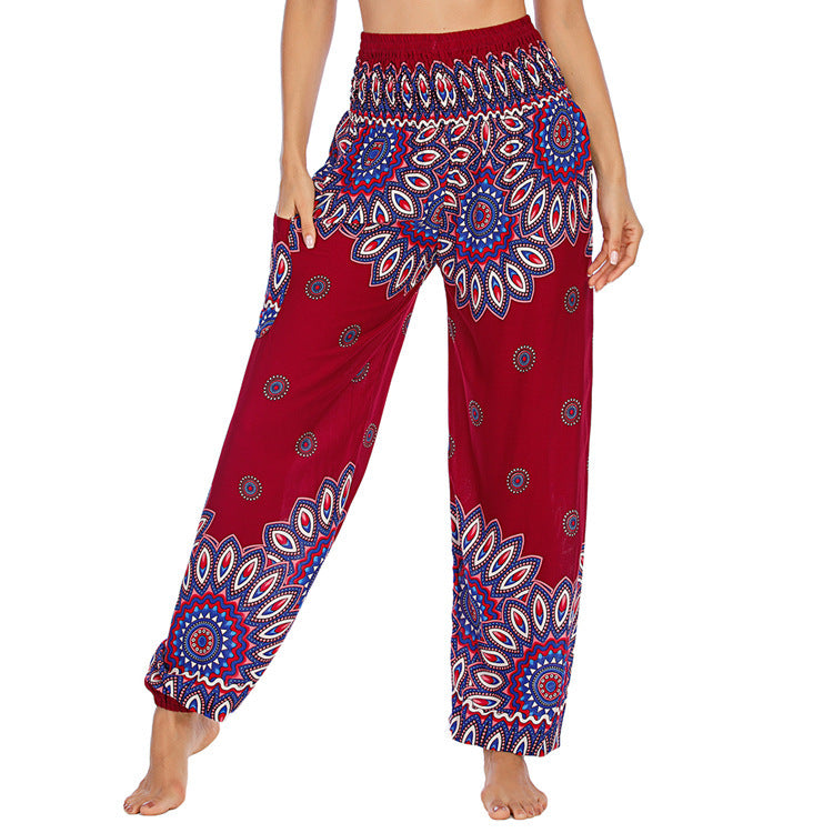 Women's Boho Casual Lantern Yoga Pants