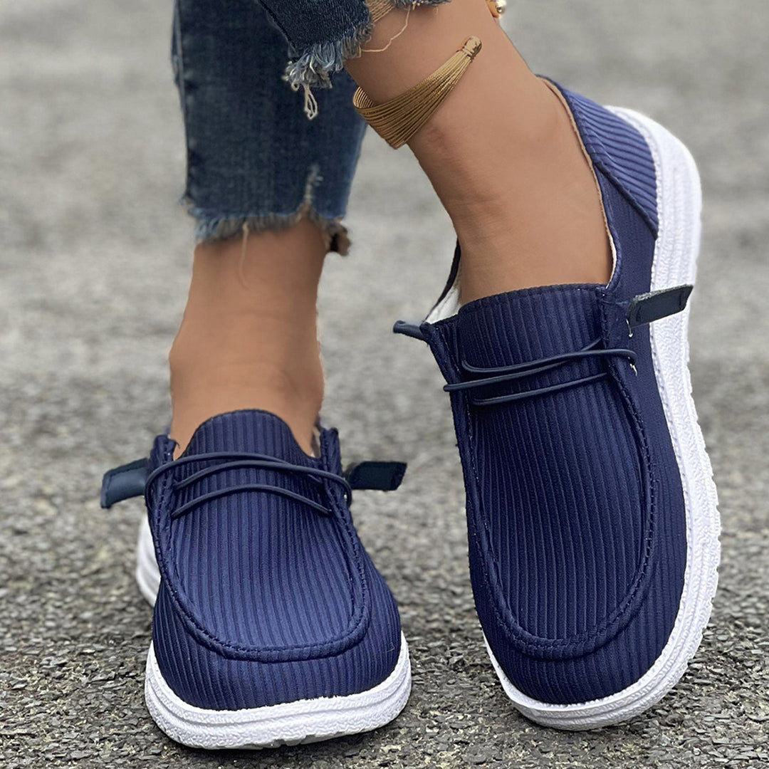 Casual Slip-on Flats Women Solid Color Loafers