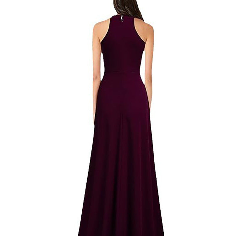 Women's Fashion Halter Evening Dress