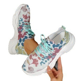 Women's  Flower Fashion Sneakers