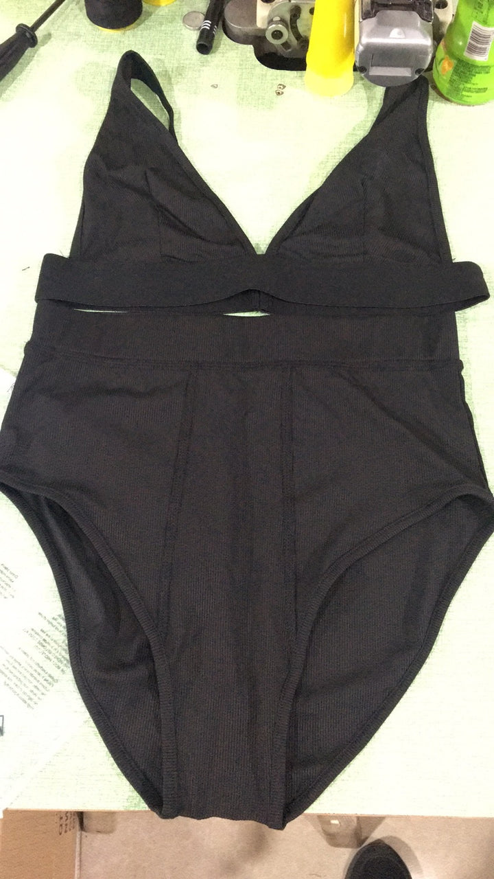 Summer V-neck Vest Bra Briefs Sports Yoga Set