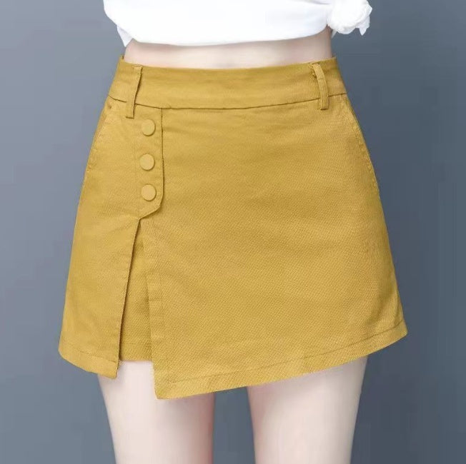 Wide Leg Short Skirt