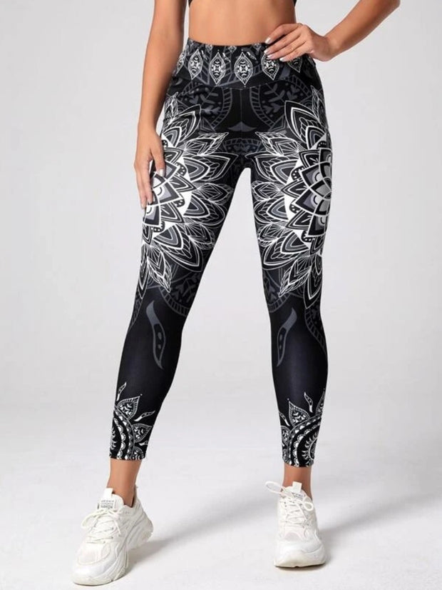 Ink Printing Yoga Leggings