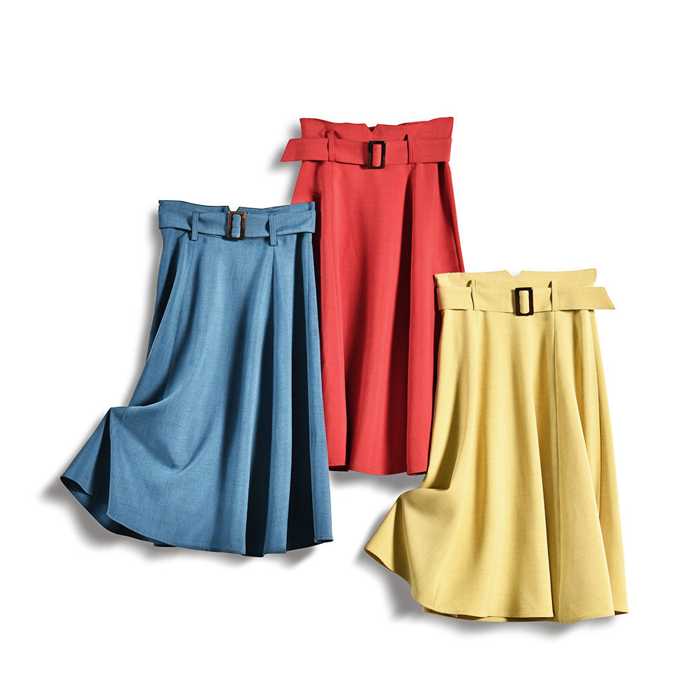 Retro Temperament A-line Skirt