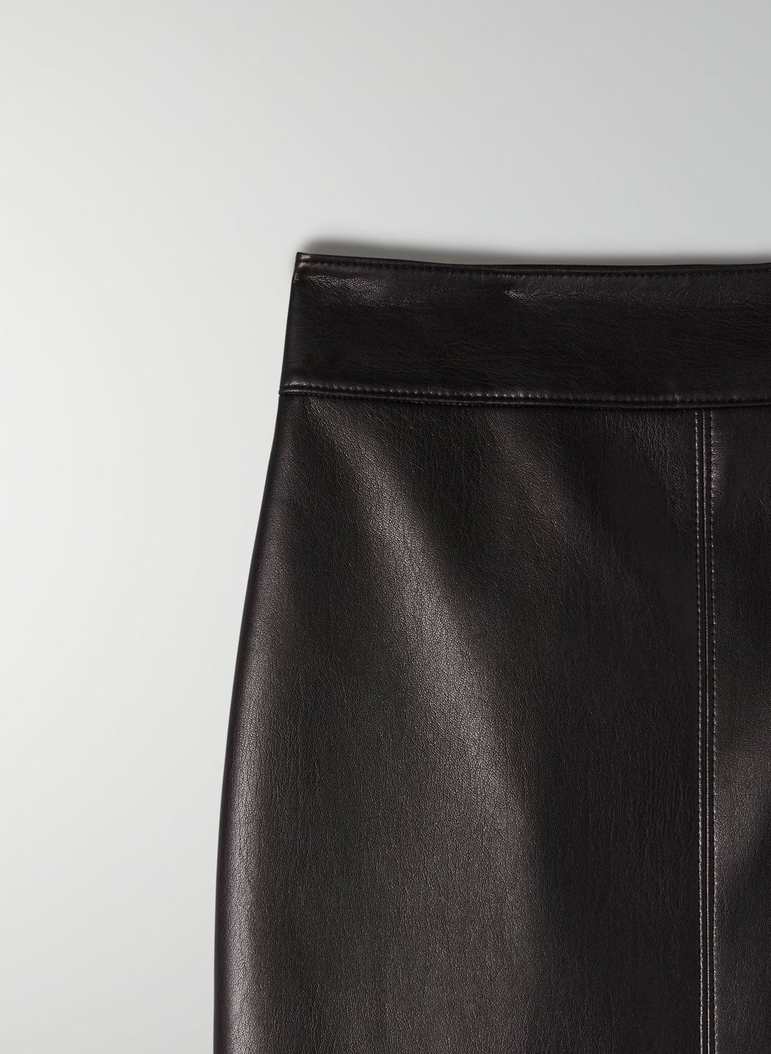 Temperament All Match Leather Skirt