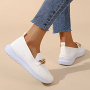 Chain Flats Women Mesh Walking Shoes