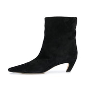 Women's  Solid Color Suede Chunky Heel Short Boots