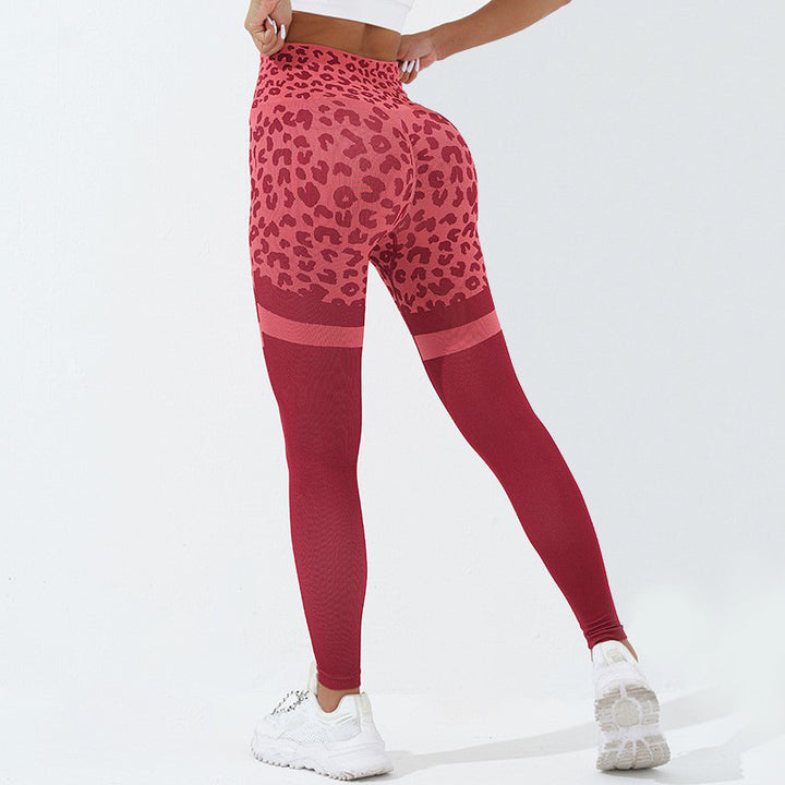 Leopard Print High Waist Butt Lifting Seamless Leggings