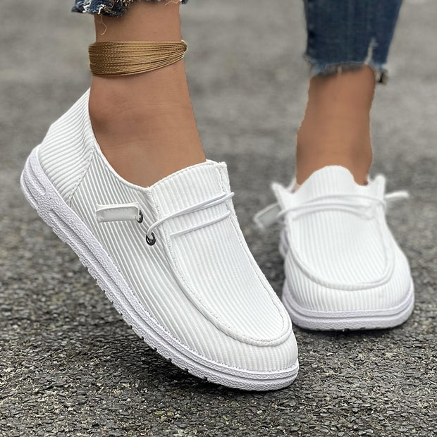 Casual Slip-on Flats Women Solid Color Loafers