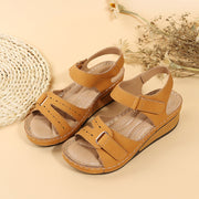 Wedge Sandals  Velcro Platform Shoes