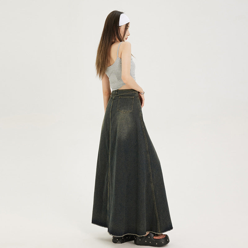 Flared Bottom High Waist Skirt