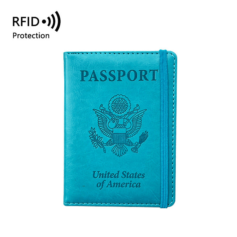 Simple Stylish And Versatile Document Travel Leather Passport Case