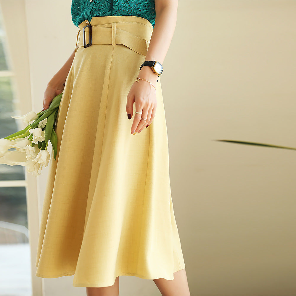 Retro Temperament A-line Skirt