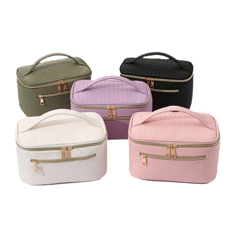 Handheld PU Makeup Bag With Large Capacity