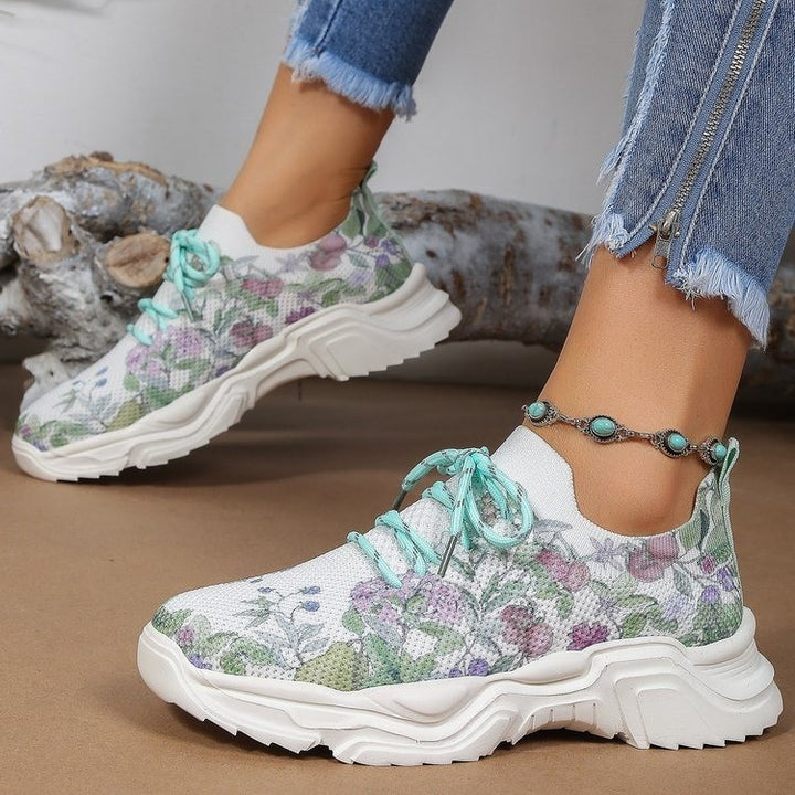 Women's  Flower Fashion Sneakers