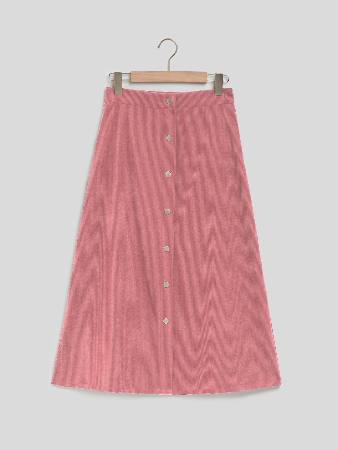 Long Single-breasted High Waist Skirt