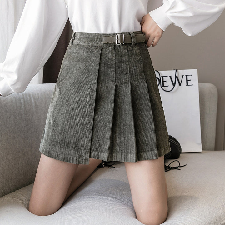 Irregular High Waist Thin A-line Skirt