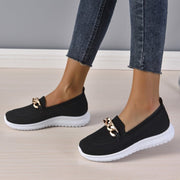 Chain Flats Women Mesh Walking Shoes