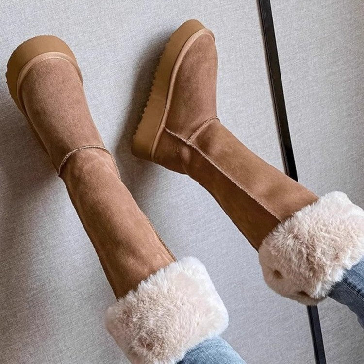 Women's Long Fleece-Lined  Boots