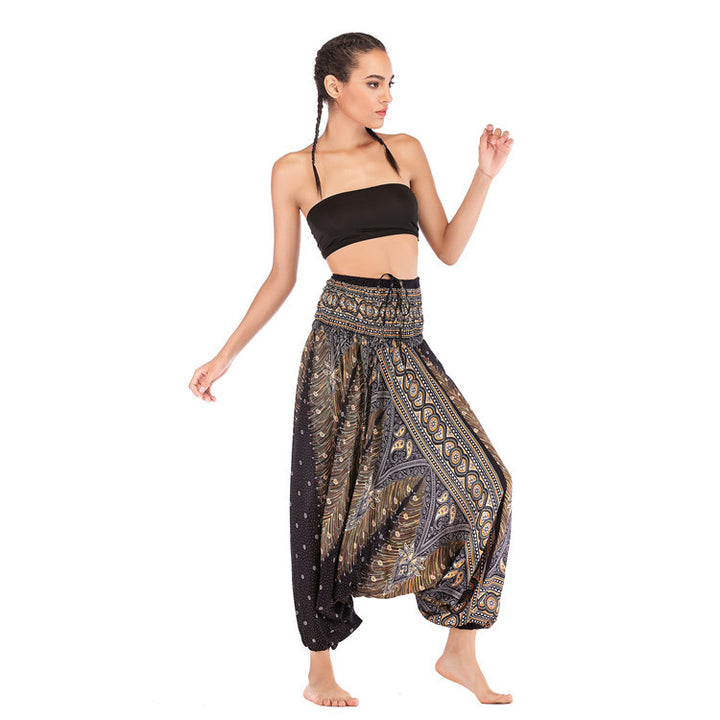 Yoga Style Puffy   Boho Pants