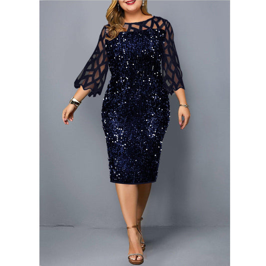 Sequin Cocktail Party Dress - TheFashionwiz