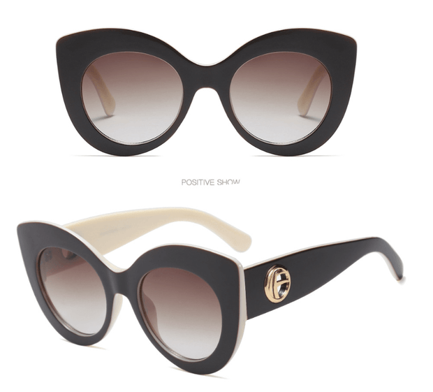 Oversize Women Cat Eye Sunglasses  UV400 - TheFashionwiz