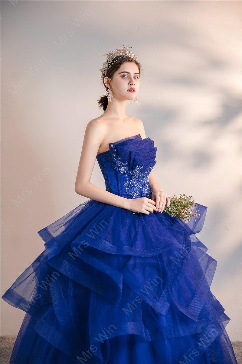 Strapless Ball Gown, Quinceanera and Formal Evening Dress - TheFashionwiz