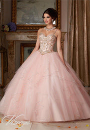 Organza Crystals Beaded Ruffles Formal Gown and Quinceanera and Bridesmaid Dress - TheFashionwiz