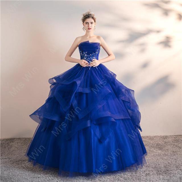 Strapless Ball Gown, Quinceanera and Formal Evening Dress - TheFashionwiz